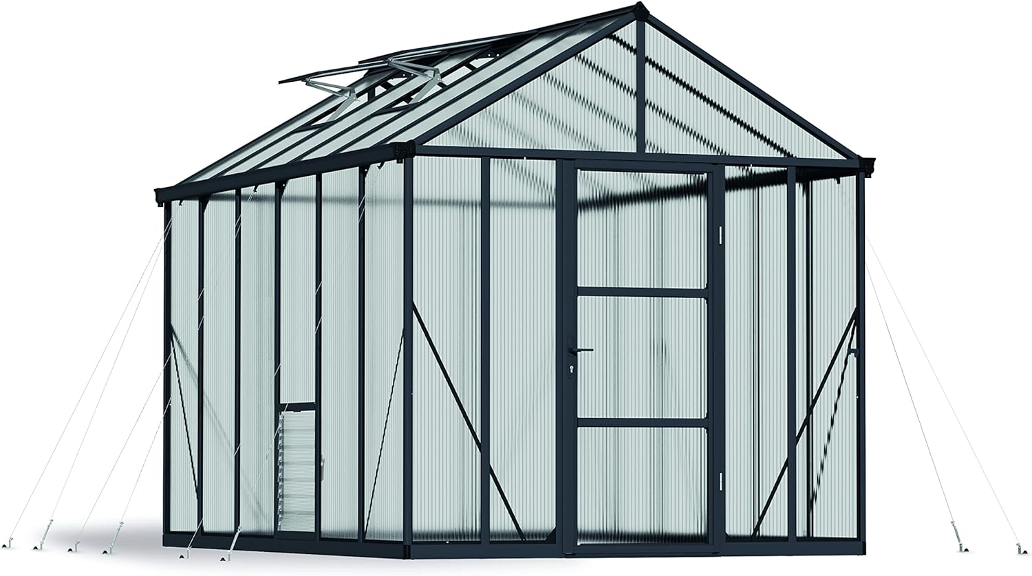 Palram - Canopia Glory Greenhouse - 8 x 12 - Gray