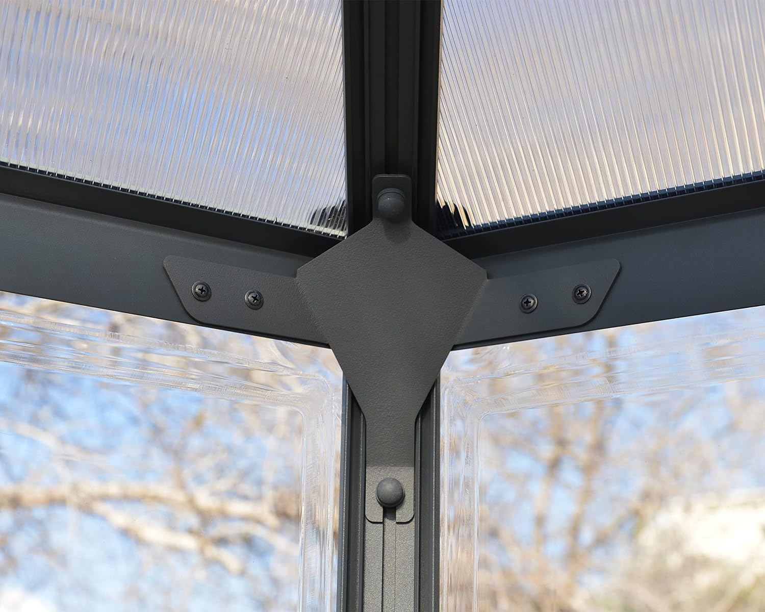 Palram - Canopia Oasis Greenhouse - 10 x 12 x 9 - Gray