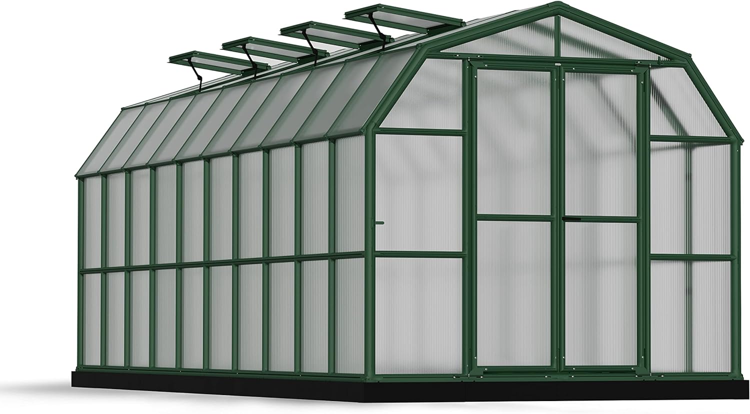 Rion HG7220 Grand Gardener Greenhouse, 8 x 20, Dark Green