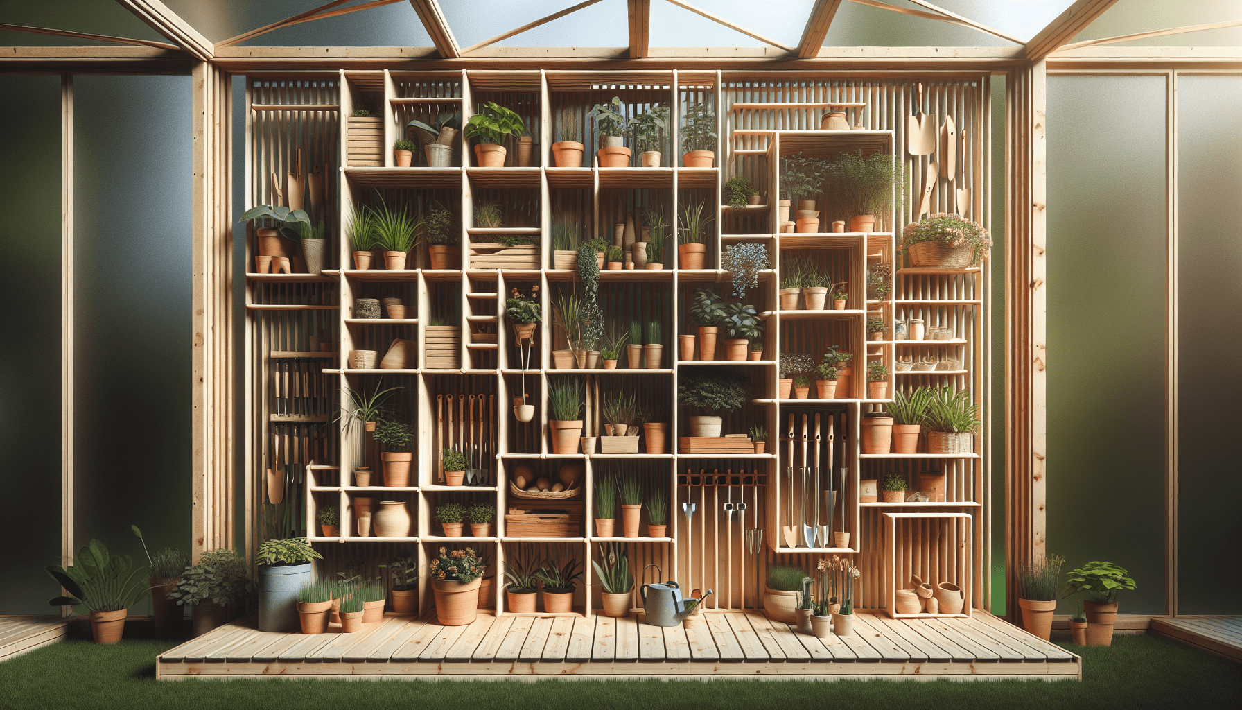 DIY Greenhouse Shelving Design | STEP BY STEP | EASY  SIMPLE