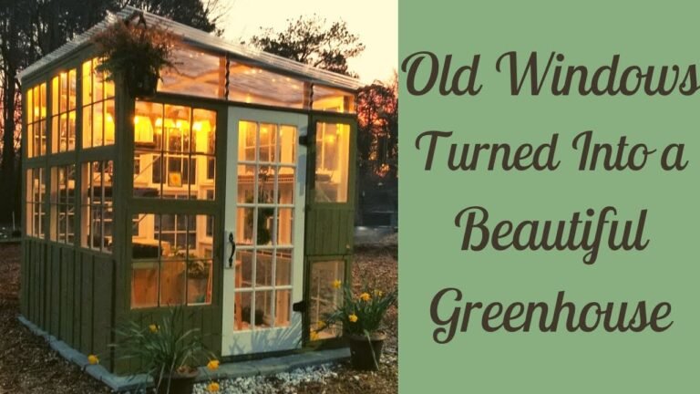 DIY Recycled Window Greenhouse – Greenhouse Design Ideas