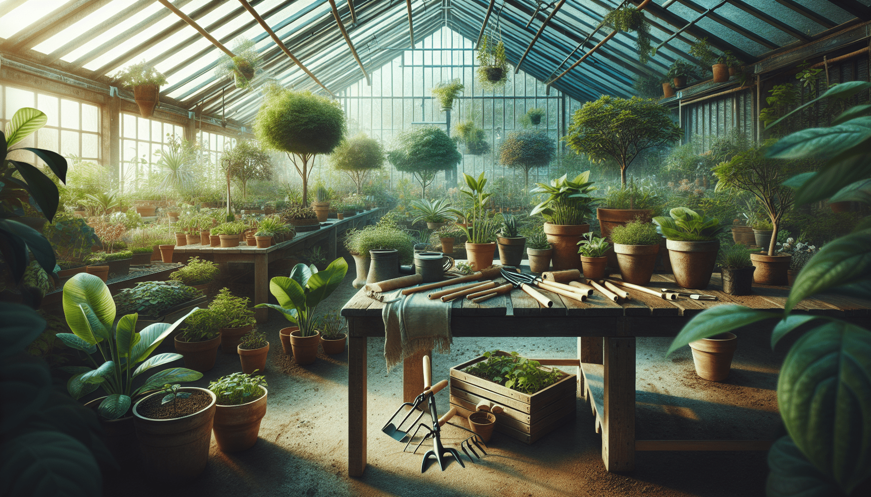 Building Greenhouse Tables and More