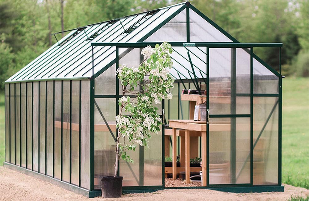 Ascent 8x8 Kit, Heavy Duty for Winter, Polycarbonate Green House for Outdoors