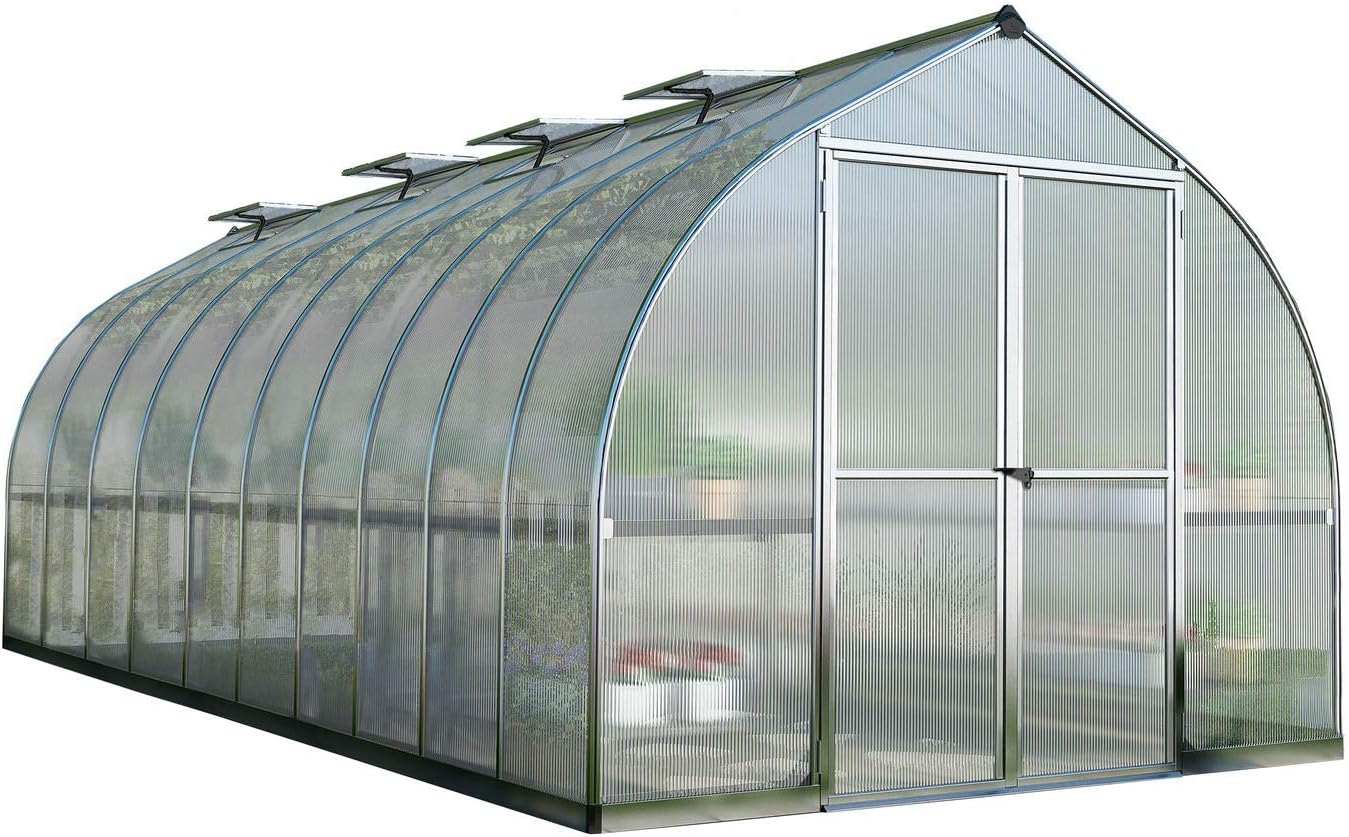 Palram - Canopia Bella Greenhouse Kit, 8x20, UV Protected, Wind  Weather Resistant, Polycarbonate Panels with Twin Glazing, Maintenance Free Outdoor Garden Walk-in Green Structure, 5 Year Warranty