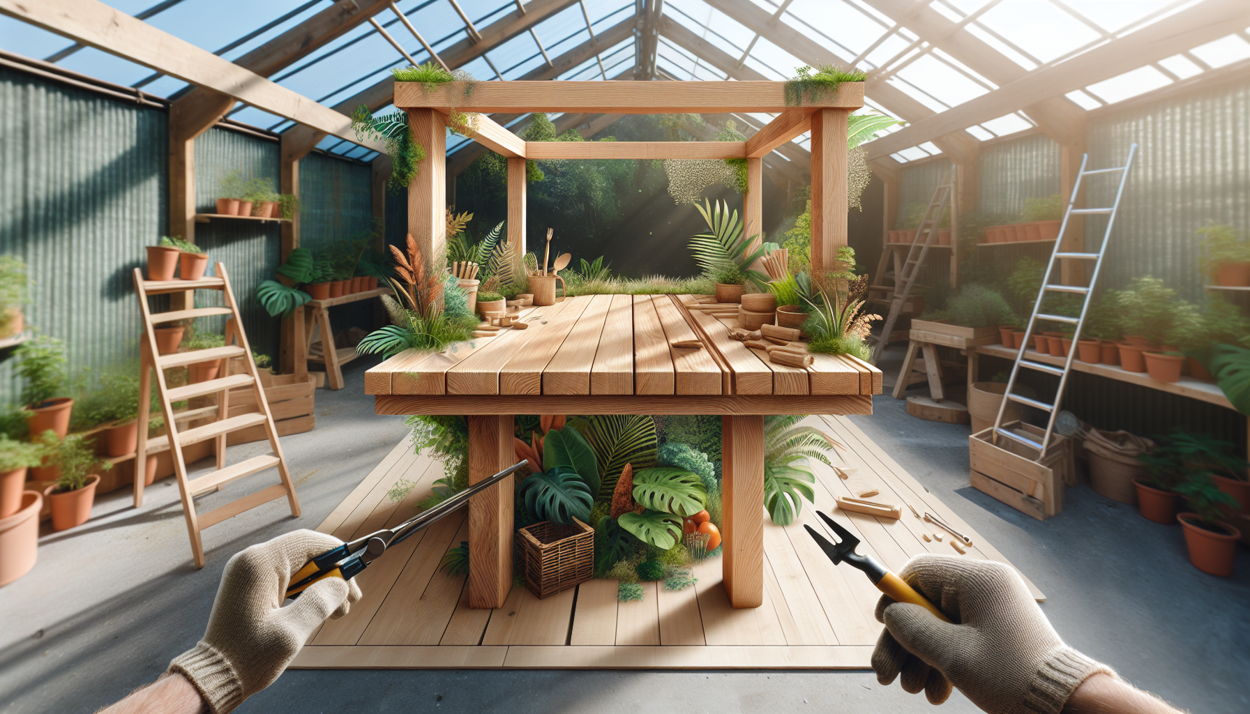 Building Tables For Our Greenhouse. Building Tables For Our Greenhouse.