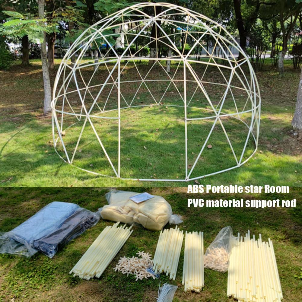 Garden Dome Igloo, TPU Dome 5-7 Person Tents with 2 * 10m Light Strings, Weatherproof Greenhouse Garden Bubble Tent, Transparent Igloo Dome House for Outdoor, Party, Backyard (12FT)