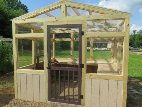 Eps.#61 I built a 10x10 greenhouse that will withstand a wind storm! With venting transom windows Eps.#61 I built a 10x10 greenhouse that will withstand a wind storm! With venting transom windows