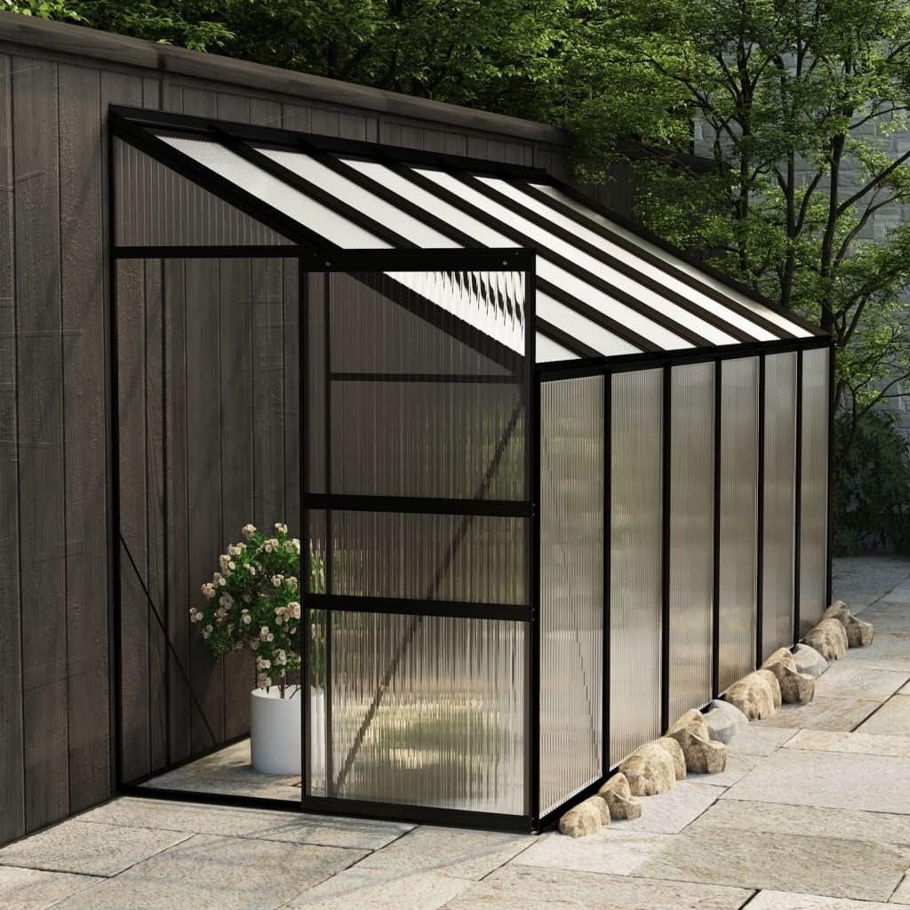 Greenhouse Anthracite Aluminum 262.7 ft³,Greenhouses-43.52lbs Greenhouse Anthracite Aluminum 262.7 ft³,Greenhouses-43.52lbs