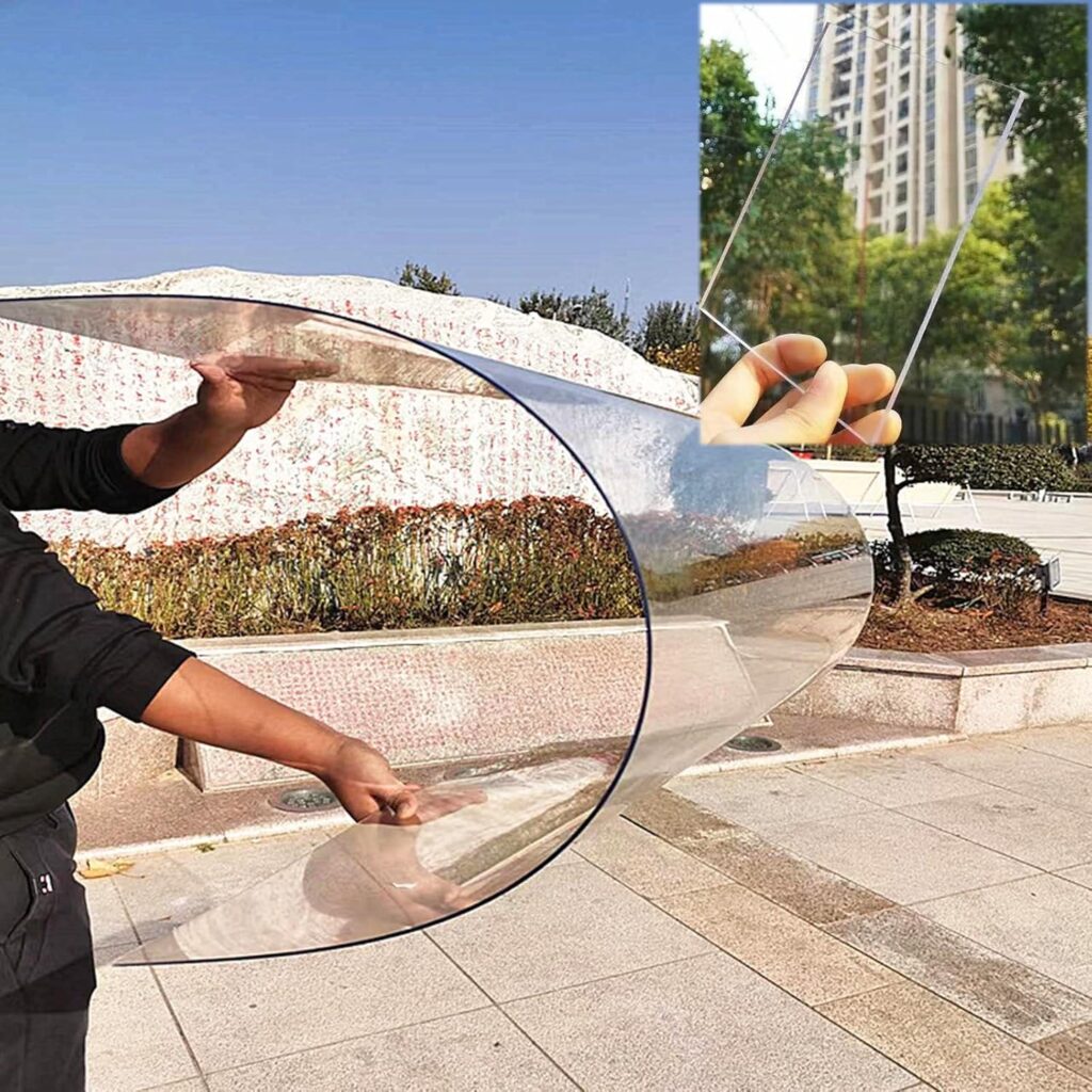 Polycarbonate Greenhouse Sheets Transparent Pc Roof Panels，Plastic Roof Panel,Daylighting Panels With Protective Film For Garden Greenhouse Storage Shed，Customizable ( Color : 1.5mm , Size : W1*L20m/W