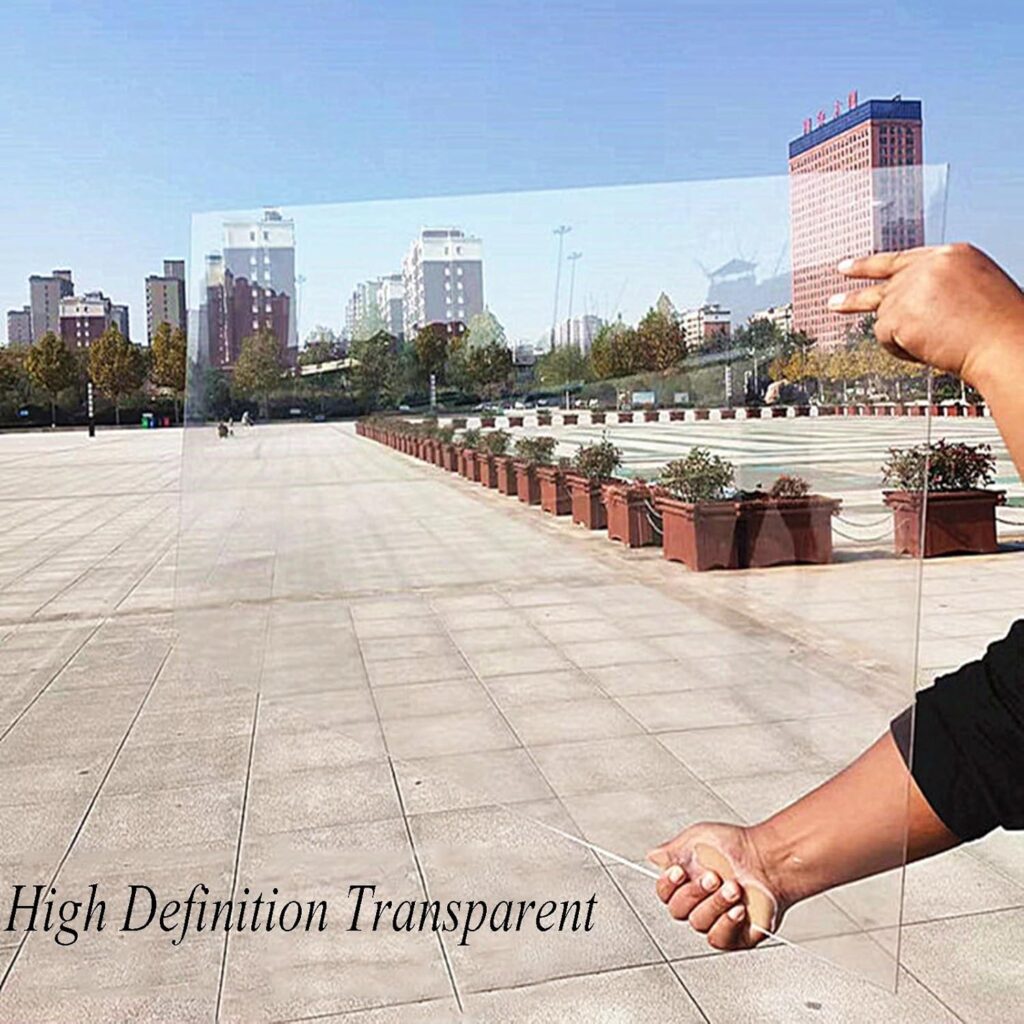 Polycarbonate Plastic Panel,1mm Thick Roof Heat-Insulating Screen, All-Weather Outdoor Garden And Greenhouse Covering，Greenhouse Shed Canopy,Easy To Cut，Uv Protection ( Color : 1mm , Size : W1.56*L20m