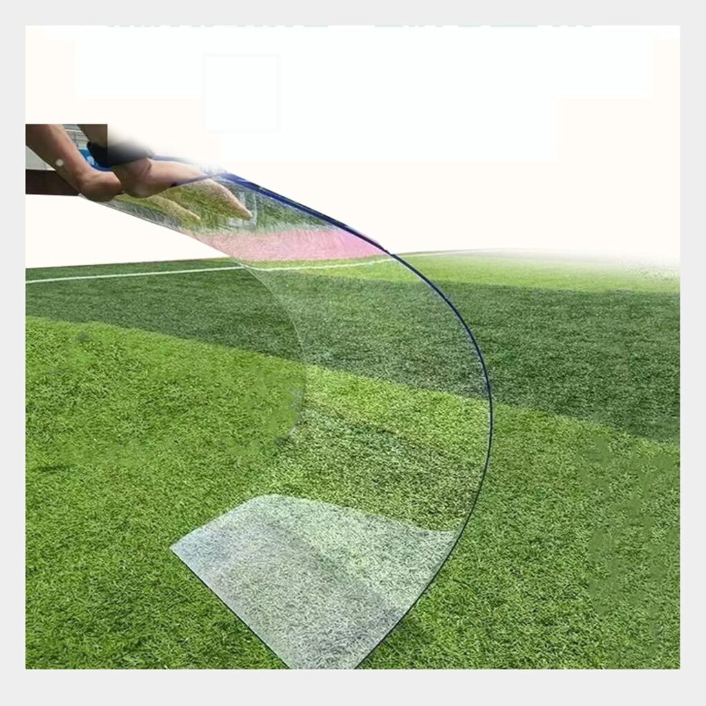 Polycarbonate Plastic Panel,1mm Thick Roof Heat-Insulating Screen, All-Weather Outdoor Garden And Greenhouse Covering，Greenhouse Shed Canopy,Easy To Cut，Uv Protection ( Color : 1mm , Size : W1.56*L20m