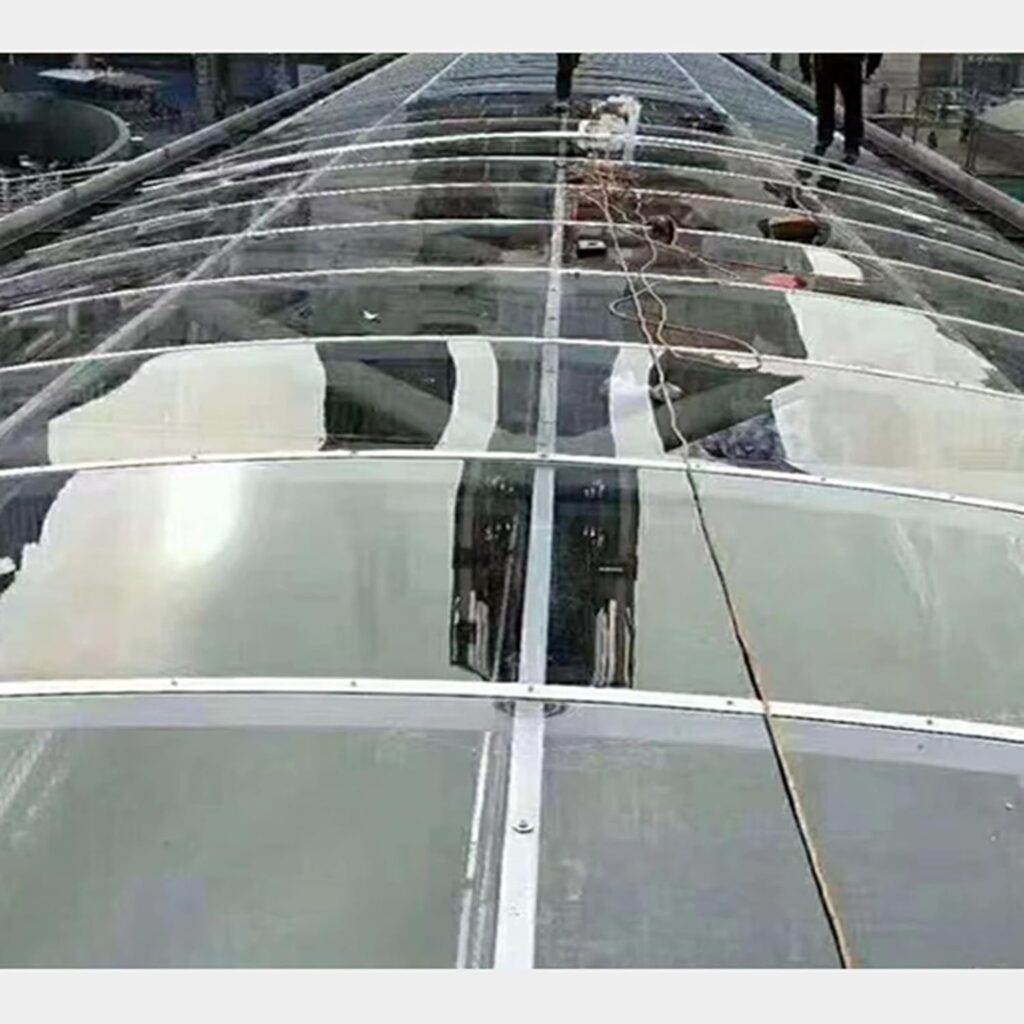 Polycarbonate Plastic Panel,1mm Thick Roof Heat-Insulating Screen, All-Weather Outdoor Garden And Greenhouse Covering，Greenhouse Shed Canopy,Easy To Cut，Uv Protection ( Color : 1mm , Size : W1.56*L20m