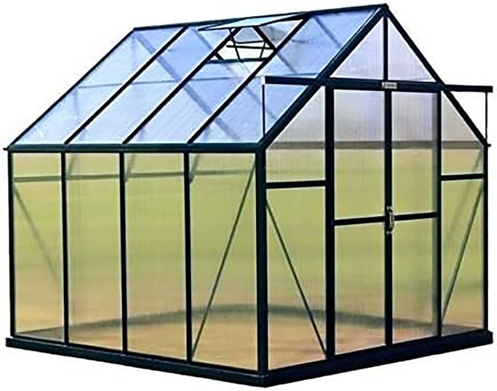Grandio Greenhouses Ascent 8x12 Kit, Heavy Duty for Winter, Polycarbonate Green House for Outdoors