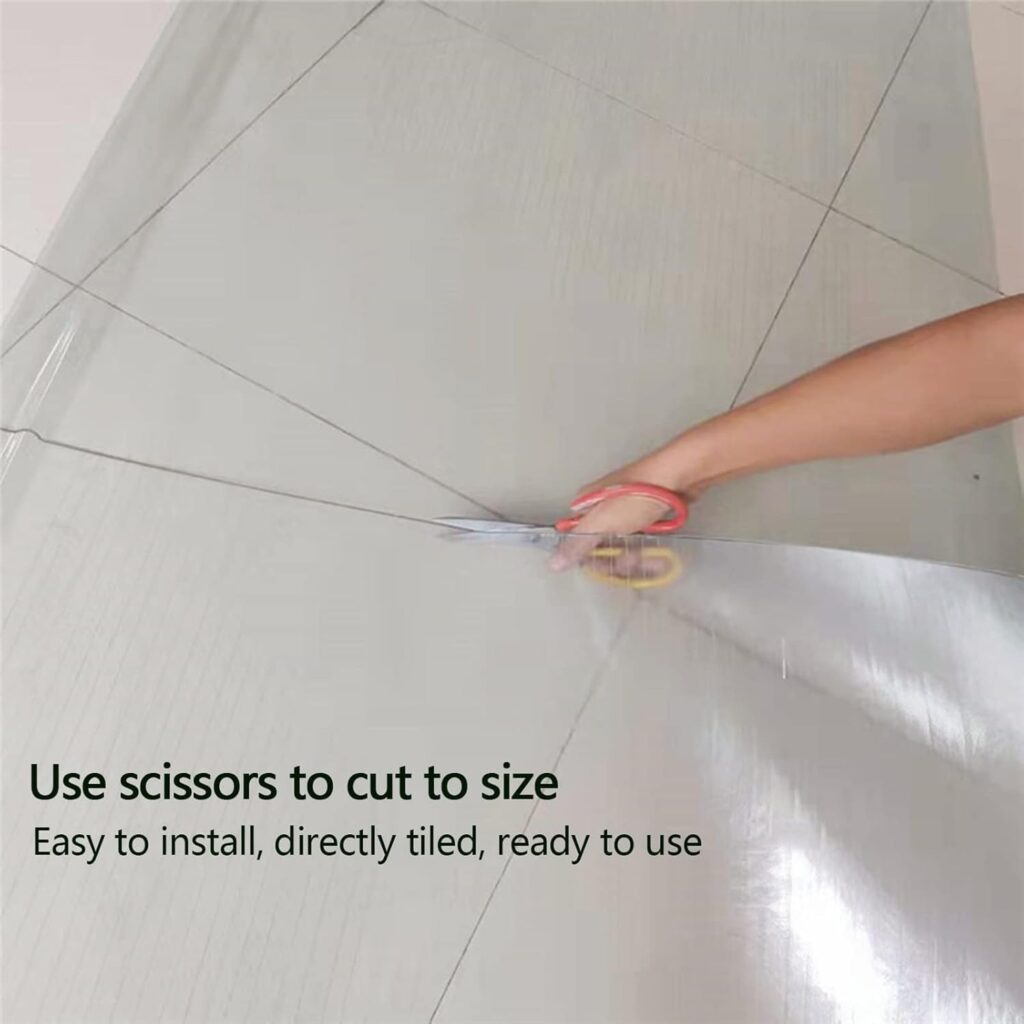 Polycarbonate Roofing Sheet, Transparent Insulation Daylighting Panels, Rain-Proof Shed Cover for Greenhouse, Easy to Bend  Cut (Color : Clear-1mm, Size : 1x20m)