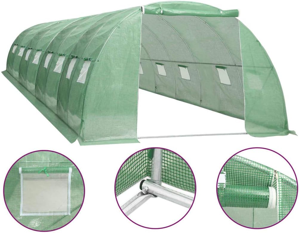 vidaXL Greenhouse 344.4 ft 315x157.5x78.7