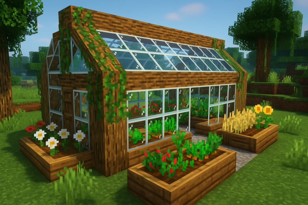 Minecraft: How to Build a Greenhouse | Building Ideas for Minecraft