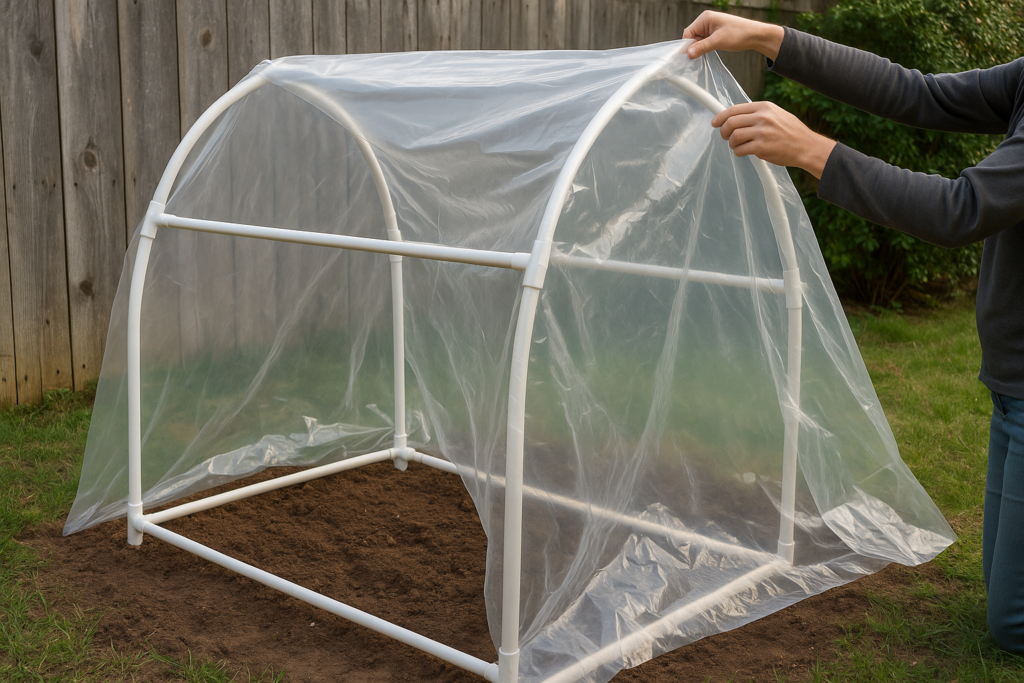 DIY PVC Greenhouse Cover: Affordable Small Greenhouse Guide
