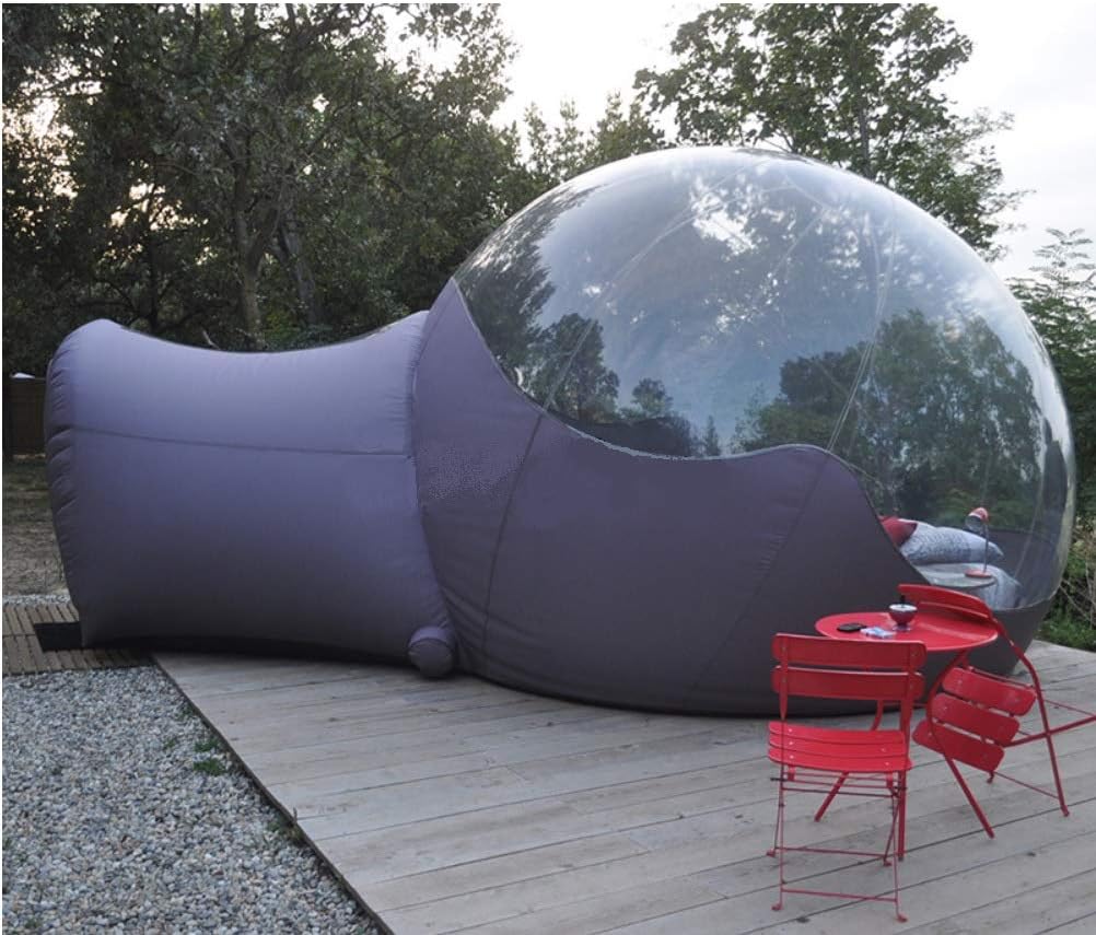 Half White Inflatable Bubble Tent Family Camping Backyard Transparent Tent by Brother Inflatable