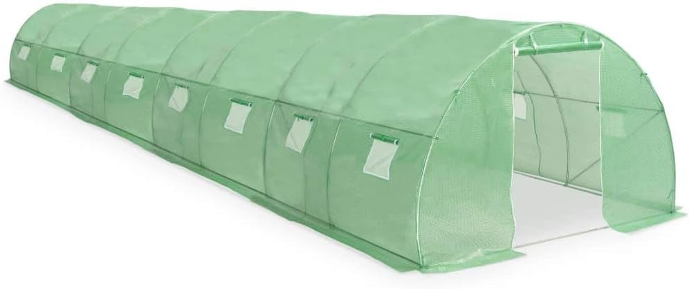 vidaXL Greenhouse x x cm Green Galvanised Steel Garden Greenhouse Shelter Vegetables vidaXL Greenhouse x x cm Green Galvanised Steel Garden Greenhouse Shelter Vegetables