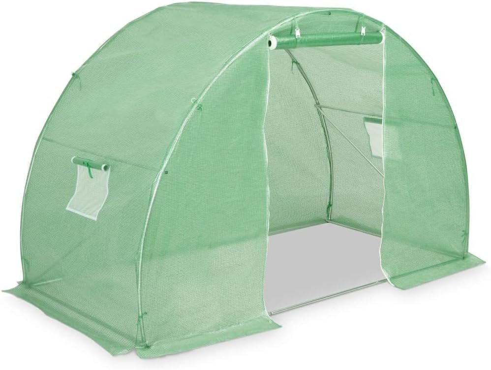 vidaXL Greenhouse x x cm Green Galvanised Steel Garden Greenhouse Shelter Vegetables vidaXL Greenhouse x x cm Green Galvanised Steel Garden Greenhouse Shelter Vegetables