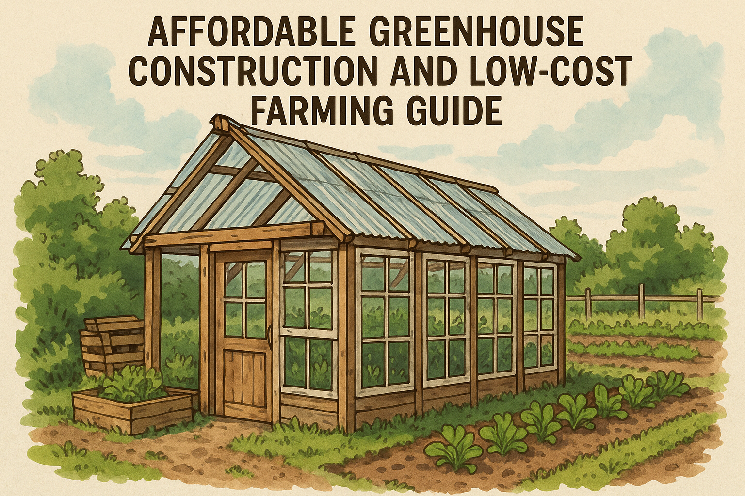 Affordable Greenhouse Construction and Low-Cost Farming Guide