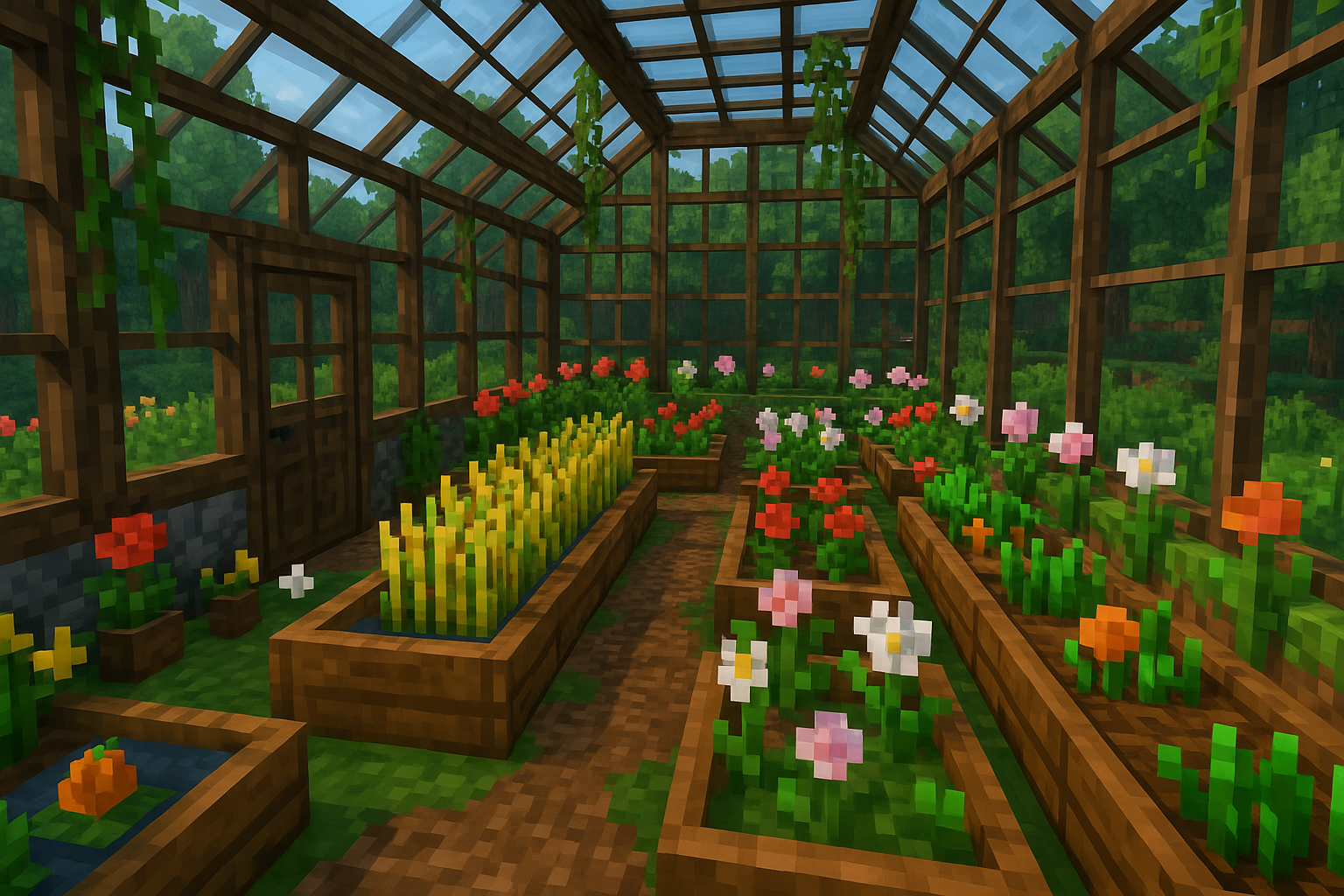 Minecraft Greenhouse Design: Step-by-Step DIY Plans Ideas Minecraft Greenhouse Design: Step-by-Step DIY Plans Ideas
