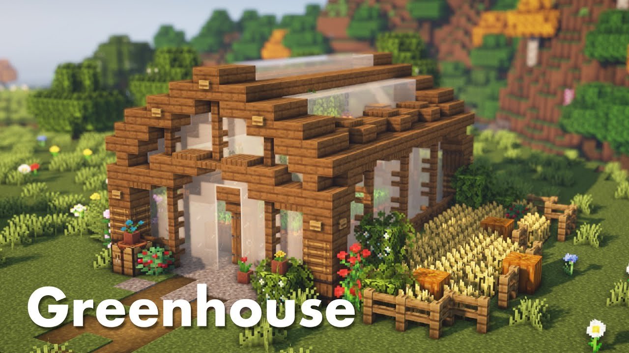Minecraft | How to build a Greenhouse Minecraft | How to build a Greenhouse