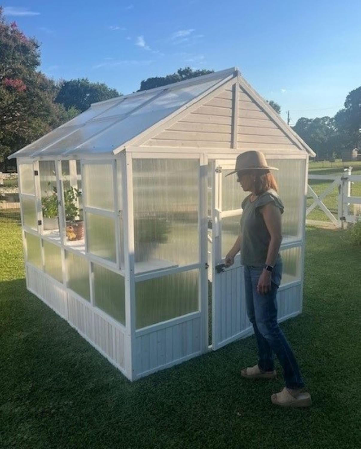 Zylina XL Hobby Greenhouse is Perfect for The Backyard Gardener to Extend The Growing Season and Protect Fruits, Vegetables, Flowers or Herbs from Extreme hot or Cold Weather. Dimensions: 103x7889