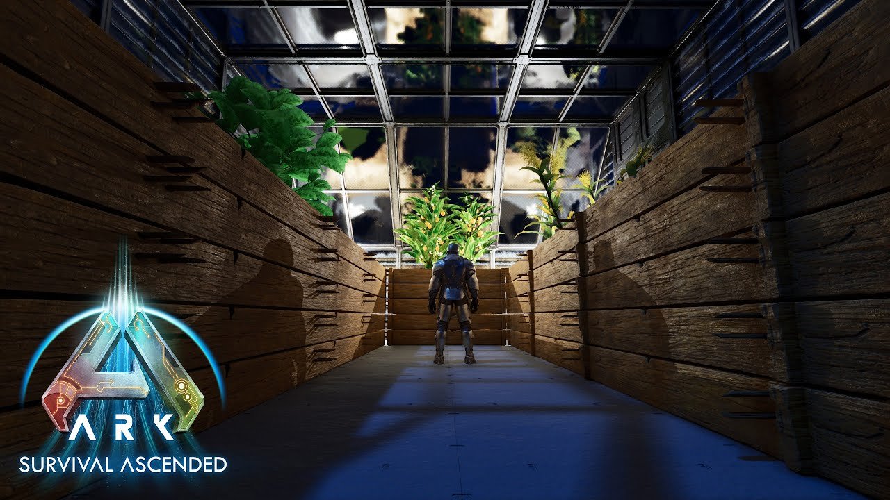 Ark Ascended GREENHOUSE Structure Showcase and SECRET Doors?!