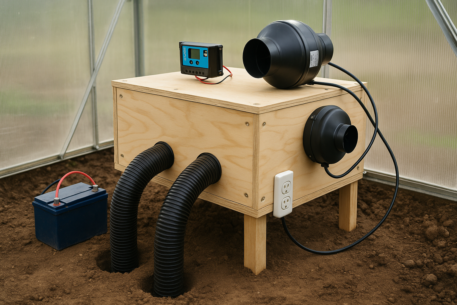 Budget Climate Battery for Greenhouses: Build One Fast Budget Climate Battery for Greenhouses: Build One Fast