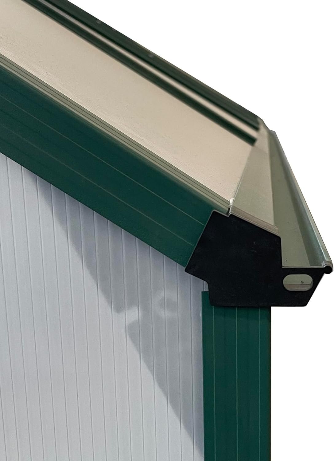 Outsunny x Polycarbonate Greenhouse with Aluminum Frame, Walk-in Garden Greenhouse Kit with Adjustable Roof Vent, Rain Gutter and Sliding Door for Backyard, Patio, Clear Outsunny x Polycarbonate Greenhouse with Aluminum Frame, Walk-in Garden Greenhouse Kit with Adjustable Roof Vent, Rain Gutter and Sliding Door for Backyard, Patio, Clear