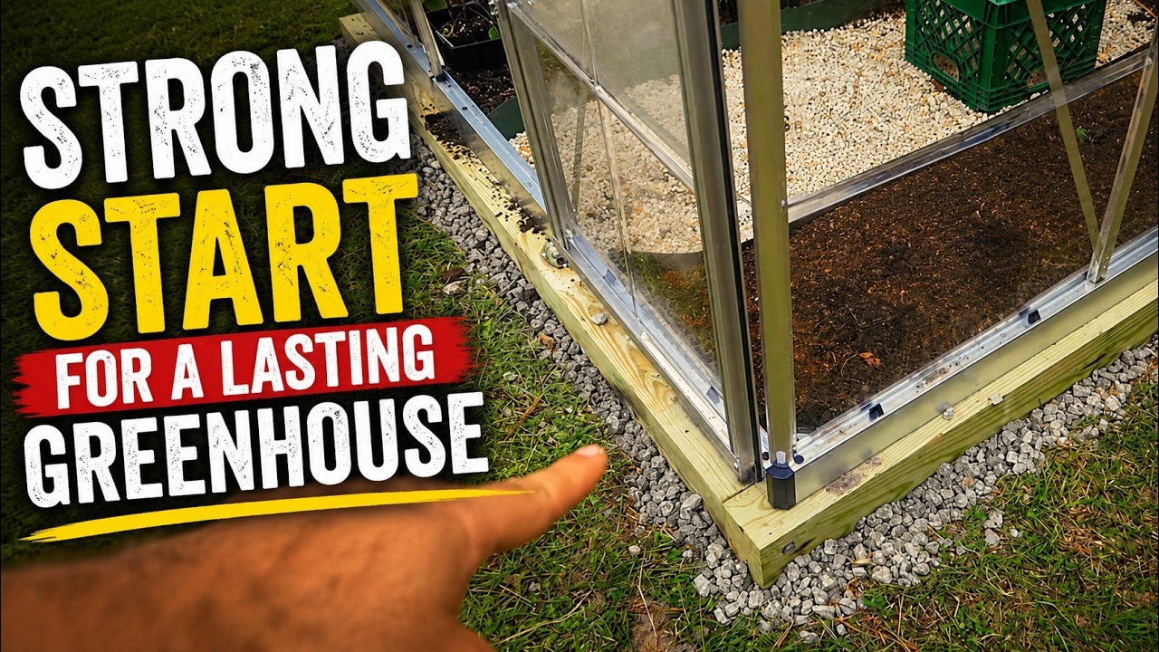 How to Build Greenhouse Foundation How to Build Greenhouse Foundation