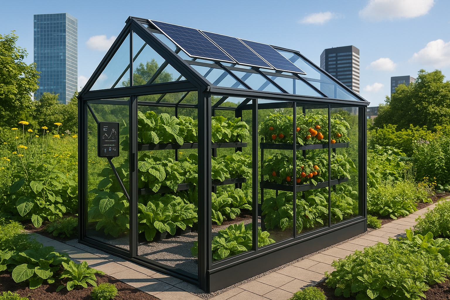 Smart Greenhouse Design Ideas for Backyard  Urban Gardens