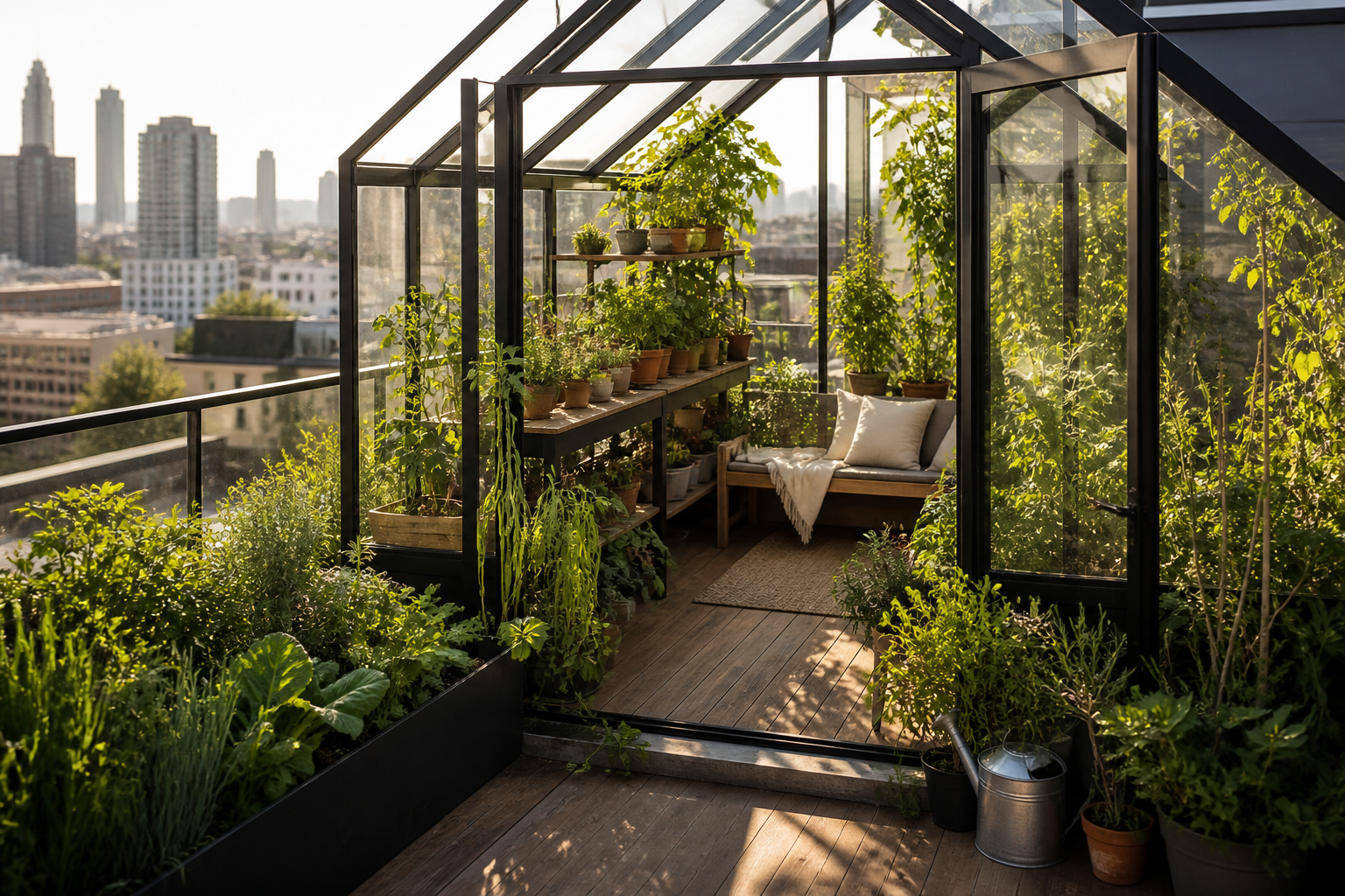 Rooftop Greenhouse Design: Build a Small Garden Retreat Rooftop Greenhouse Design: Build a Small Garden Retreat